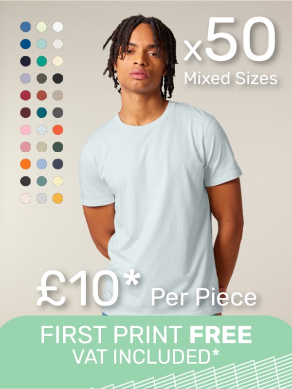 x50 Unisex Cotton T-Shirt Bundle Thumbnail