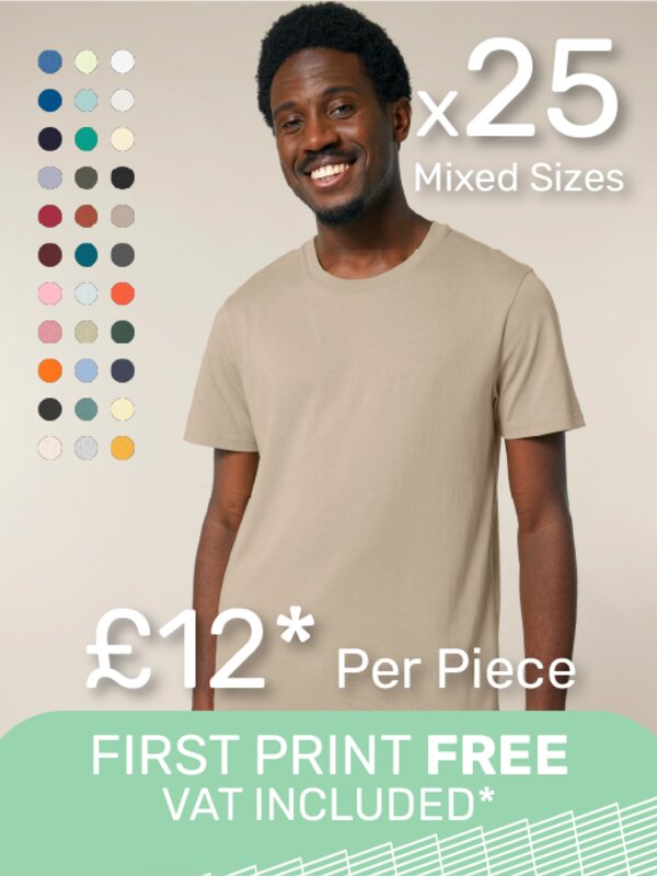 x25 Unisex Organic T-Shirt Bundle Thumbnail
