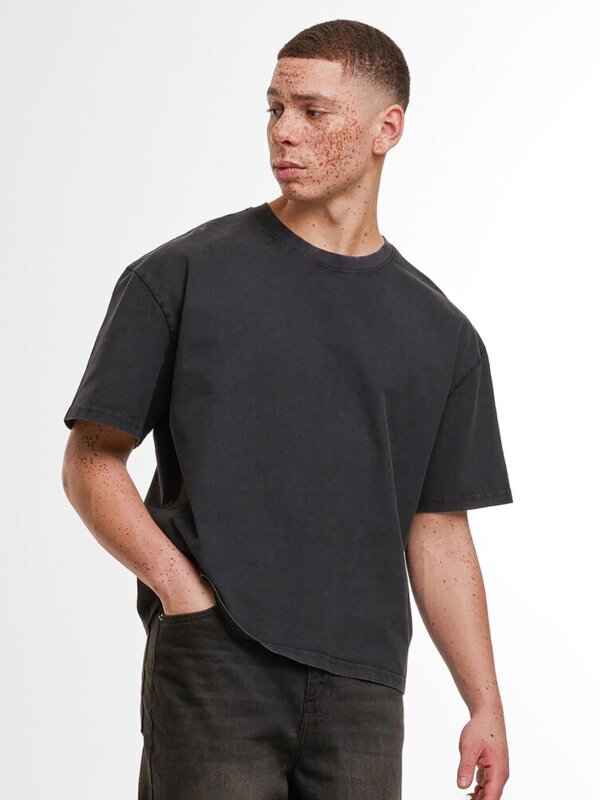 Vintage cropped heavy oversized tee Thumbnail