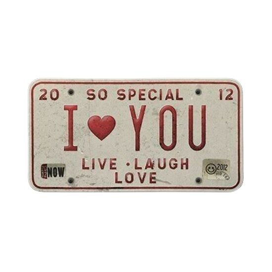 I Love You Plate Thumbnail