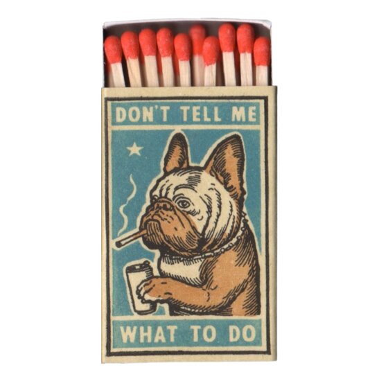 Vintage Dog Matchbox Thumbnail